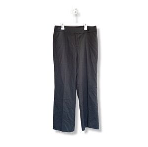 Ann Taylor Pants Women's 6 Black Margo Career Business Dress Slacks Micro Stripe